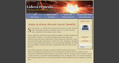 Desktop Screenshot of lidovaremesla.cz